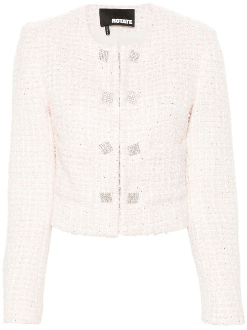 Light pink/whi woman jacket ROTATE BIRGERCHRISTENSEN | 1127721011BCR15921011